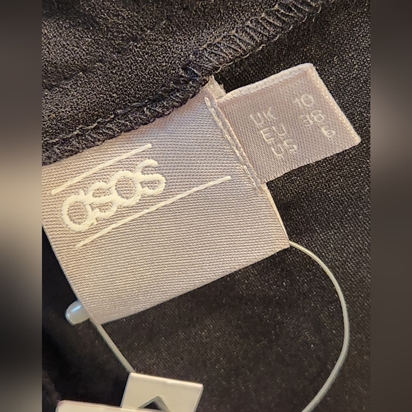 ASOS Off the Shoulder Pencil Dress, Black, Size US 6 - Picture 7 of 9